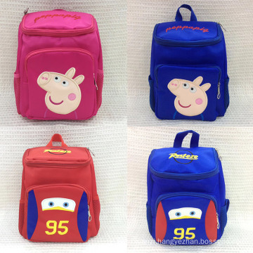 2017 Cute Animal Cartoon Kids School Bags Pink pig cartoon picture children travel backpacks